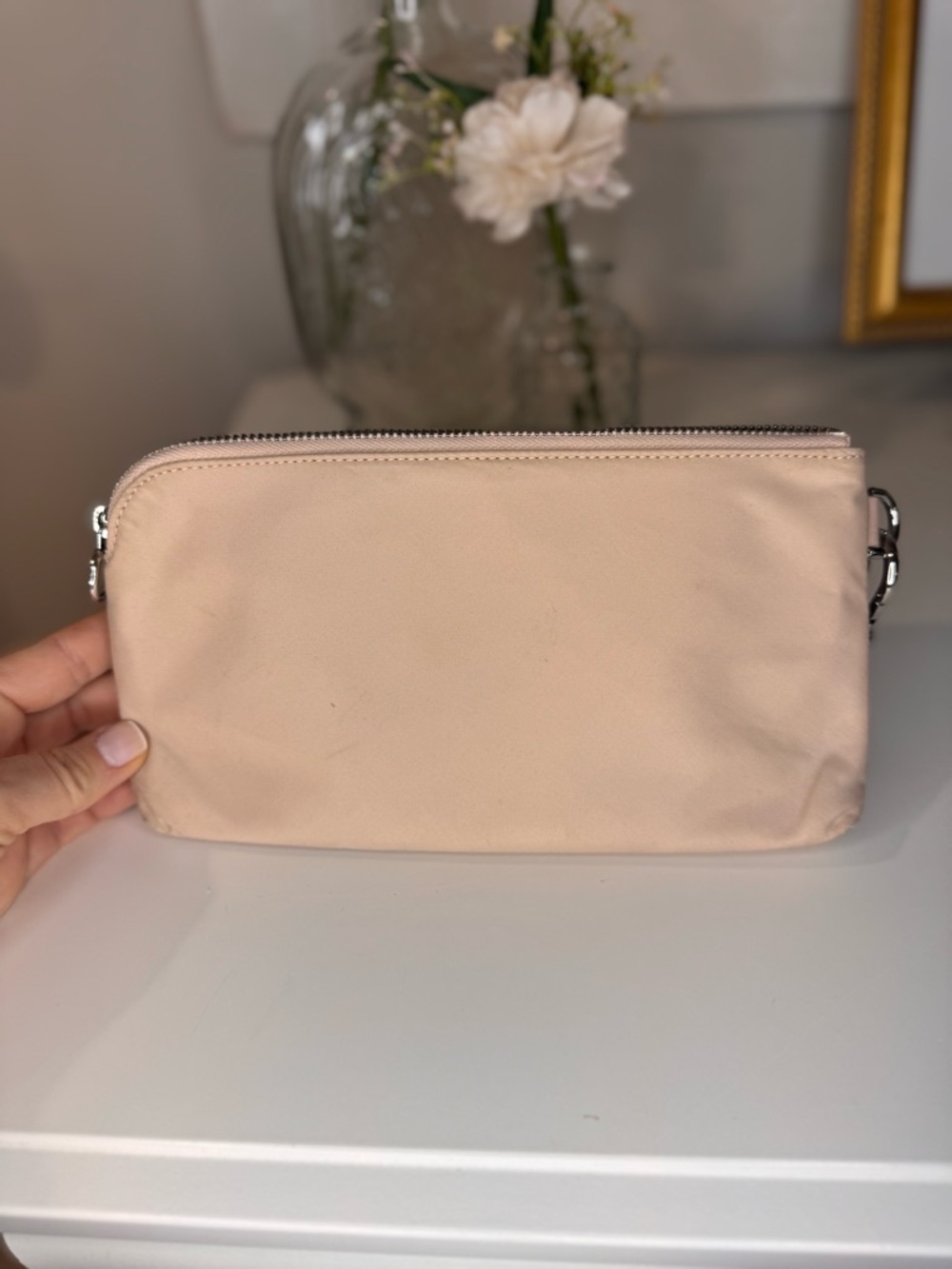 RARE Lululemon Now & Always Pouch Misty Shell Blush Pink Wristlet Sold Out - Picture 5 of 14